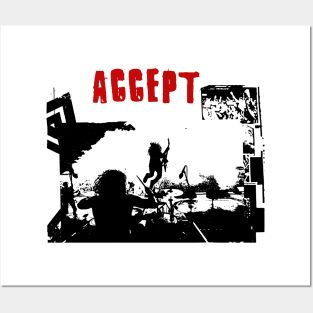 accept live on Posters and Art